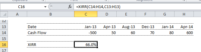 IRR Calculation