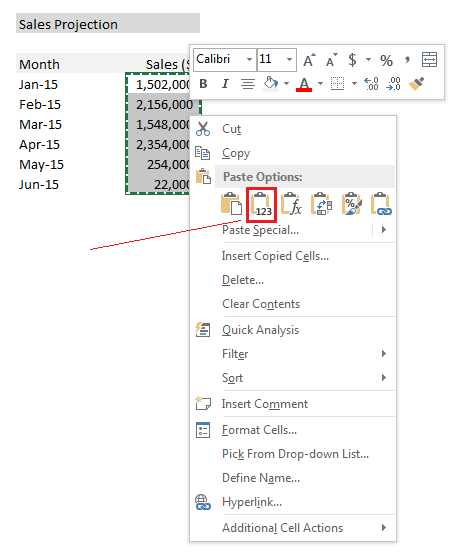 Replacing Links with Values in Excel