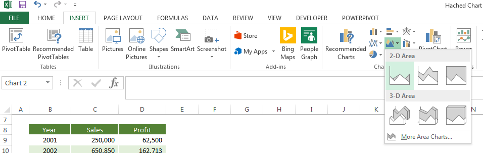Hatched Charts in Excel