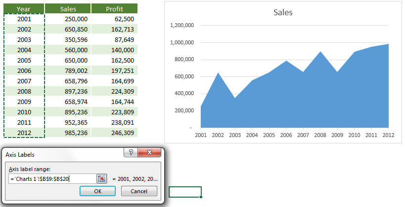 Hatched Charts in Excel