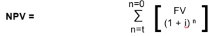 npv calculation formula
